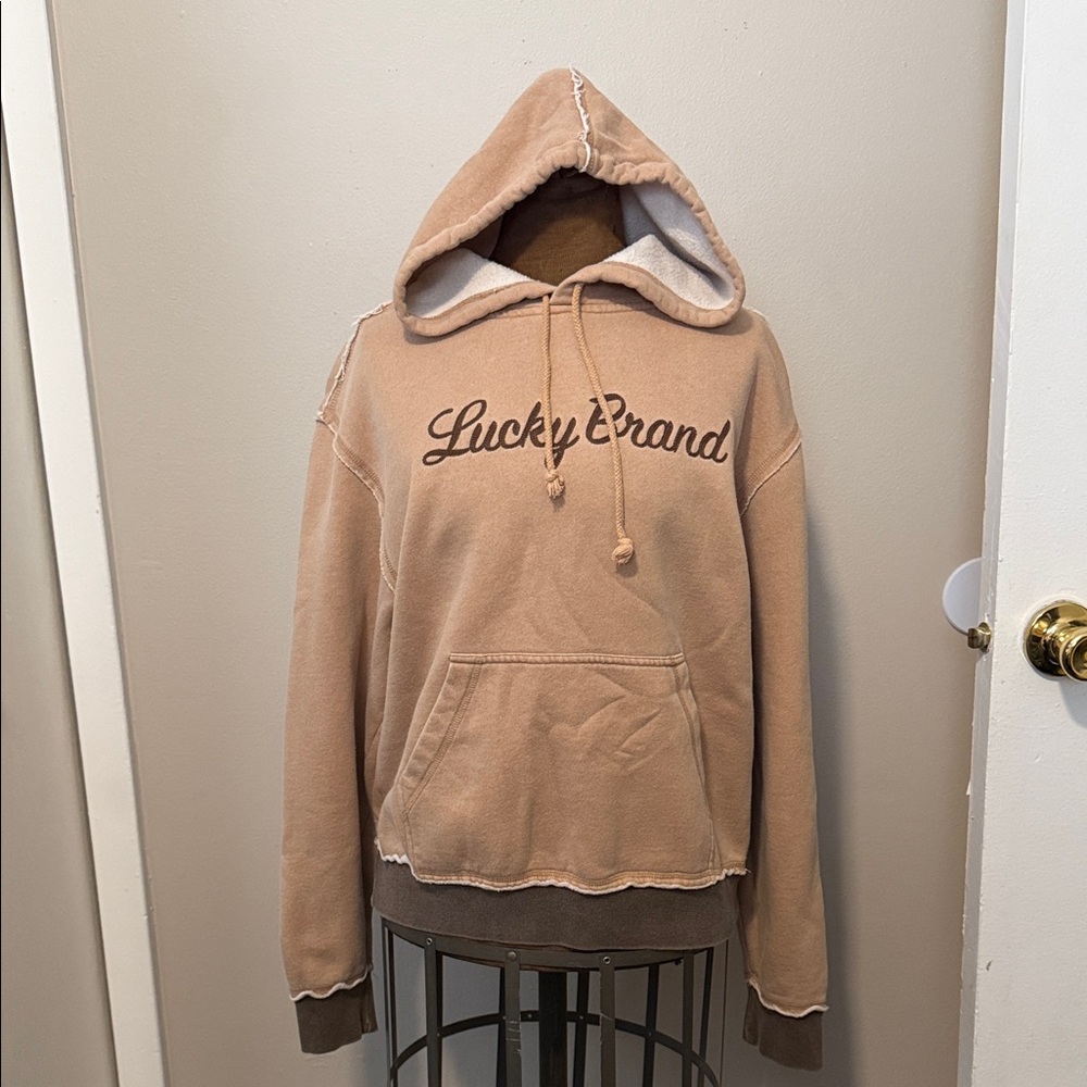 Lucky Brand Brown Hoodie with Logo